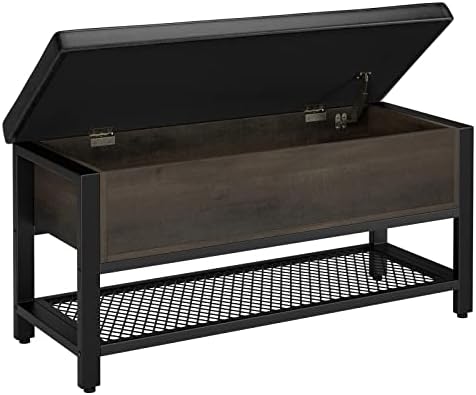 40" W Storage Bench in Dark Brown
