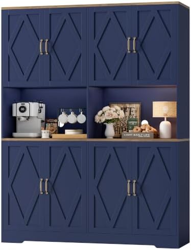 55" W Pantry Cabinet in Blue