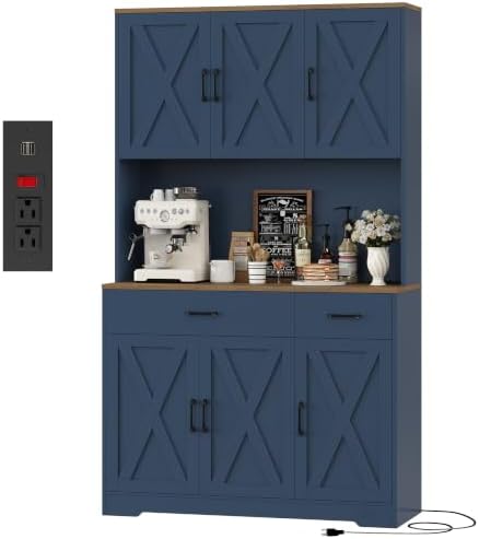 71" H Kitchen Pantry Storage Cabinet