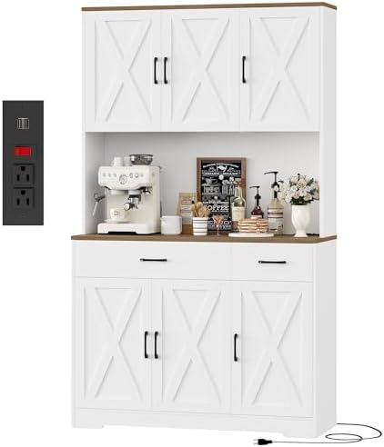 71"H Kitchen Pantry Storage Cabinet