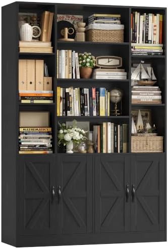 72" Tall Bookshelf in Black