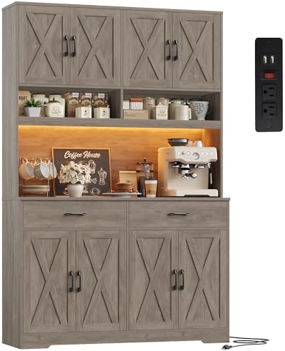 75" Tall Kitchen Pantry Storage Cabinet