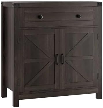 Kitchen Storage Cabinet in Dark Brown