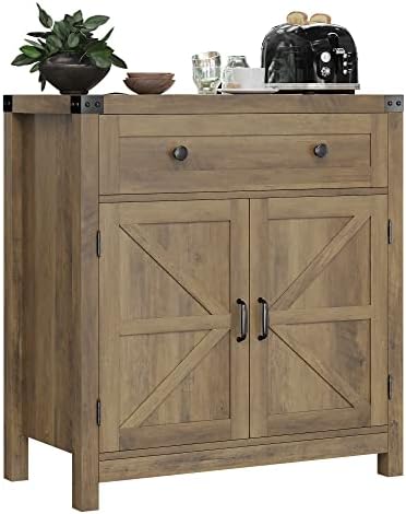 Kitchen Storage Cabinet in Rustic Brown